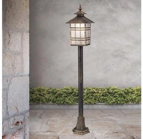 Orion AL 11-1117/1 - Екстериорна лампа KIKO 1xE27/11W/230V IP44 бронзов/патина