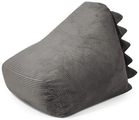 Тъмносив детски пуф от рипсено кадифе Snug 80 Dragon – SLOWDOWN