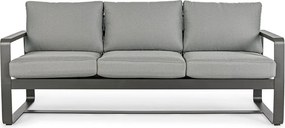 Сив алуминиев градински диван Merrigan – Bizzotto