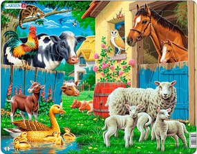 Larsen - Пъзел: Животни –"Домашни животни" – 23 части, голям