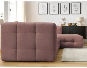 Светлорозов ъглов диван (десен ъгъл) Cloud – Bobochic Paris