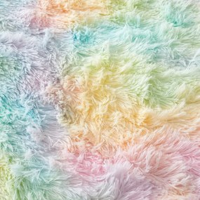 Единично детско спално бельо от микроплюш 135x200 cm Rainbow Cuddly – Catherine Lansfield