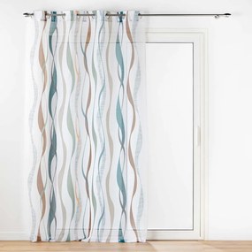 Завеса в бял и син цвят 140x280 cm Lisana – douceur d'intérieur