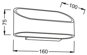 Аплик за стена Polt-Black