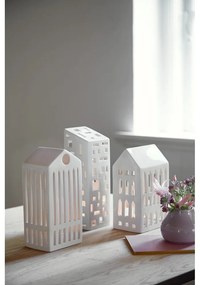 Бял керамичен свещник Urbania Lighthouse High Building - Kähler Design