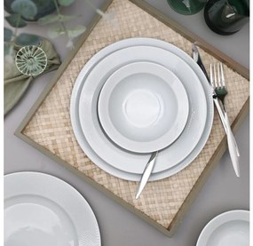 Сервиз от 18 части, бял порцелан