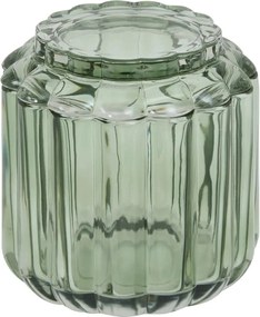 Контейнер за памук 5five Florea, Стъкло - Кехлибар