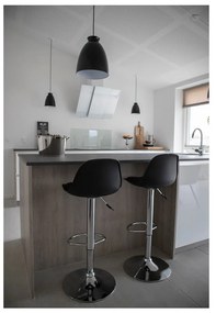 Черни въртящи се бар столове в комплект от 2 броя 82 cm Trondheim - House Nordic