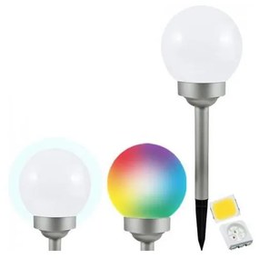 LED RGB Соларна лампа BALL LED/0,2W/AA 1,2V/600mAh IP44