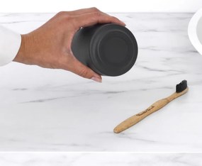 Стойка за четки за зъби Brabantia MindSet 1005684, Лесно почистване, Широк отвор, Минерално покритие, Тъмносив