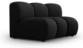 Черно-антрацитен модулен диван (среден модул) Lupine – Micadoni Home