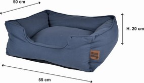 Синьо легло за куче 50x55 cm – Love Story