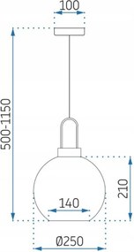 Пендел сфера 25cm APP630-1CP