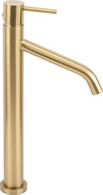 Смесител за мивка Rea Level Brush Gold High