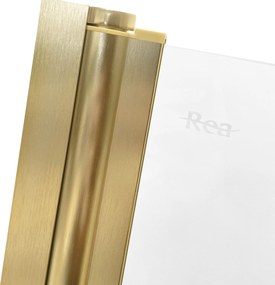 Параван подвижен за вана Rea Agat-3 120 BRUSH GOLD