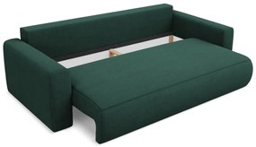 Зелен разтегателен диван с място за съхранение 238 cm Kapua – Makamii