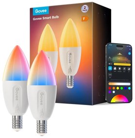 К-кт 2x LED RGBWW Димируема крушка E14/5W/230V 2700-6500K Wi-Fi - Govee