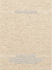 Бежов ръчно изработен вълнен кръгъл килим ø 200 cm Puristic Knots – Elle Decoration