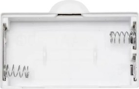 Огледало за баня 5five, LED, Правоъгълно, 16x28 cm, Бяло