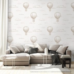 Самозалепващ тапет – Балони с горещ въздух в облаците