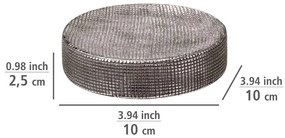 Керамична сапунерка в сребрист цвят Rivara – Wenko