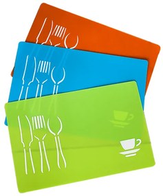 Подложка за сервиране 43x28см PVC синя CN-(7791-3) - Horecano