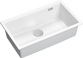 гранитна мивка Logan 110 White