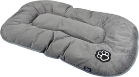Сиво велурено легло за домашни любимци за куче 87x55 cm Flakes – Love Story