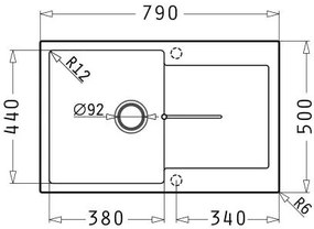 мивка Pyramis Ithaka 1B 1D-Бежов-79 x 50 cm.