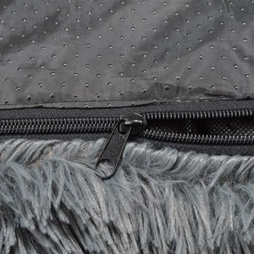 Тъмносиво покривало за седалка за куче 75x80 cm – Love Story