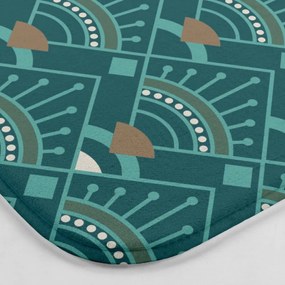 Килим за баня WC в петролен цвят 45x45 cm Imperia – douceur d'intérieur