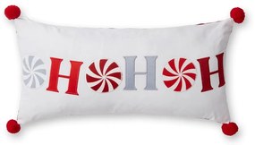 Кадифена декоративна възглавница с коледен мотив 60x30 cm Ho Ho Ho – Catherine Lansfield