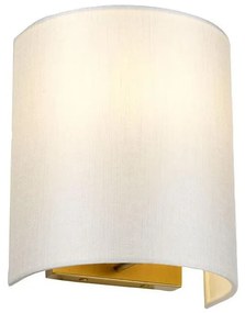 Elstead DL-COOPER-S-IV-AB - Стенно осветително тяло COOPER 1xE27/60W/230V златисто