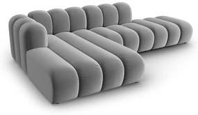 Светлосив ъглов диван (ляв ъгъл) Lupine – Micadoni Home