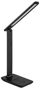 Globo 58439SA - BRIGHTON — зареждаема настолна лампа с LED, сензорен димер, 4 W/5 V, 1800 mAh, черна