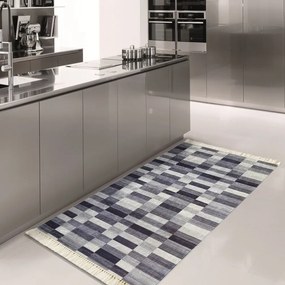 Модерен сив кухненски килим Ширина: 160 см | Дължина: 220 см