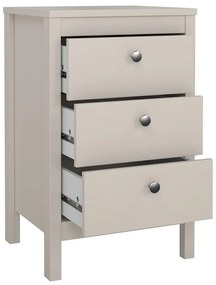 Сиво-бежово нощно шкафче Madrid – Tvilum