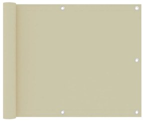 Sonata Балконски параван, кремав, 75x500 см, плат оксфорд