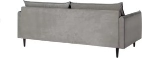 Сив кадифен диван 203 cm Juli – Ropez