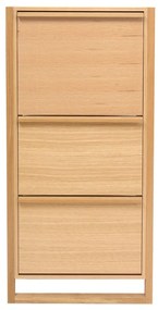 Накланяща се стойка за обувки от декор от дъб естествена NewEst – Woodman