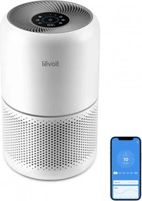 Втора ръка: Пречиствател за въздух Levoit Core 300S, 41 м2, 23W, True HEPA, Гласови команди, Таймер, 3 скорости, Тих, Без озон, Бял