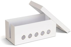 Бял картонен органайзер за кабели Cordy Paper Laminate – Bigso