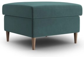 Кадифена табуретка в петролен цвят Kyoto – Cosmopolitan Design