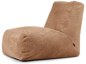 Кафяв пуф от рипсено кадифе Tube – SLOWDOWN