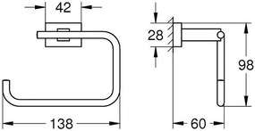 Държач за хартия Grohe New Cube