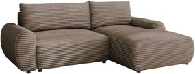 Ъглов диван Bello-Кафяво-Десен