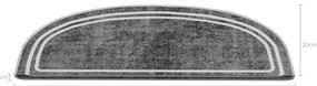 Сиви стъпала за стълби в комплект от 16 брояя 20x65 cm Plain - Vitaus