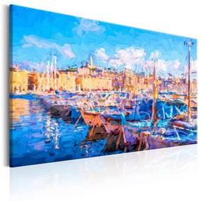 Печат върху платно - Blue Port 60x40