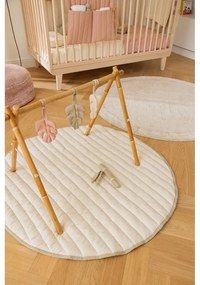 Зелено и кремаво детско килимче за игра Bamboo Leaf – Lorena Canals