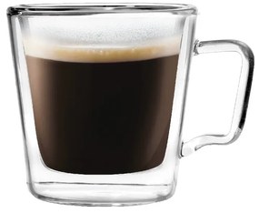 Стъклени чаши в комплект 2 бр. за еспресо/с двойни дъна 80 ml Diva – Vialli Design